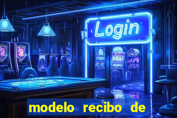 modelo recibo de pagamento autonomo